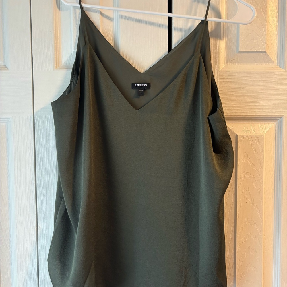 Express Green Backless Sleeveless Camisole